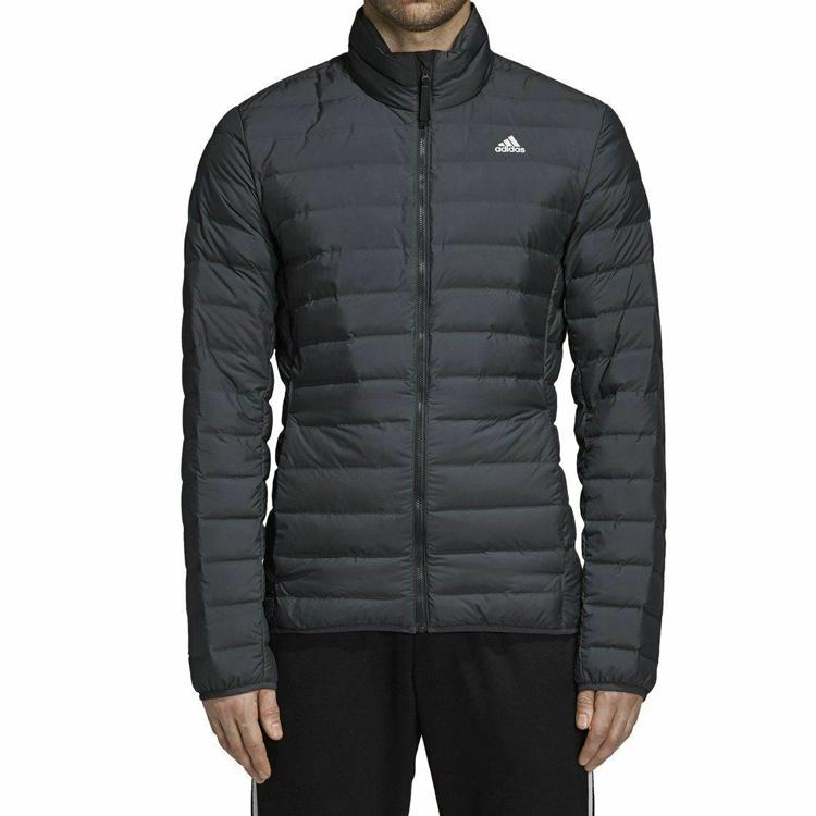 adidas Dış Mekan Sporları Dar Kesim Kaz Tüyü Ceket Kışlık Erkek Dış Giyim Kömür Siyahı CY8732