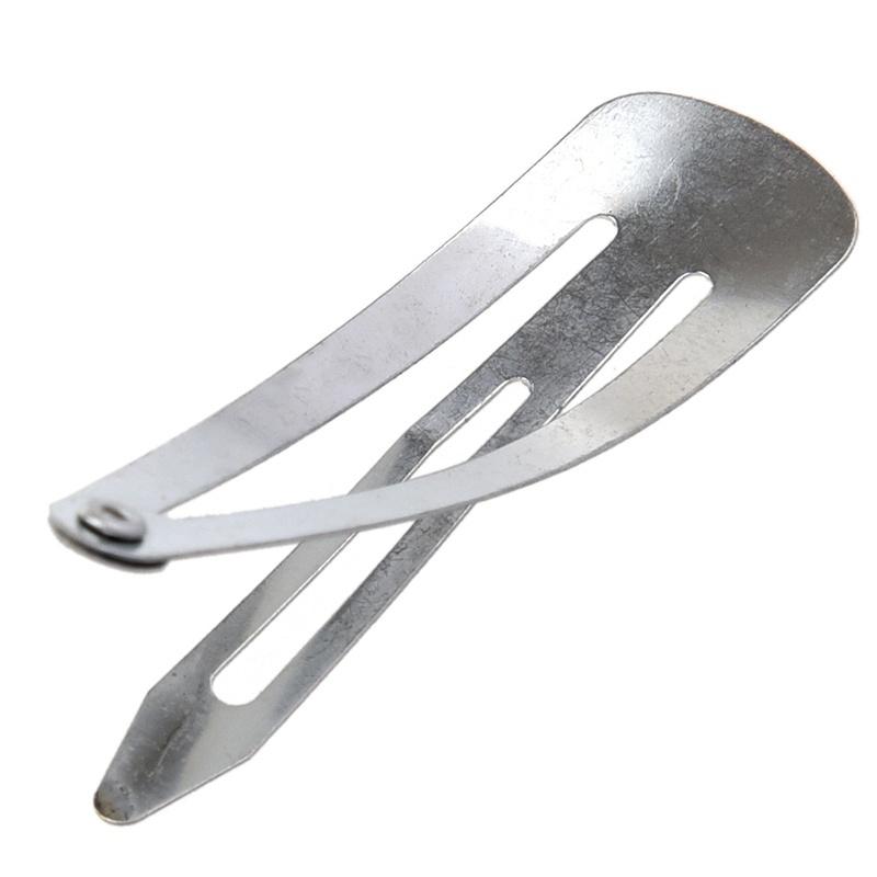 50 stuks 3/4/5cm Waterdruppel BB Haarclips voor Meisjes Metalen Drukknoop Haarspelden Barrettes Haaraccessoires