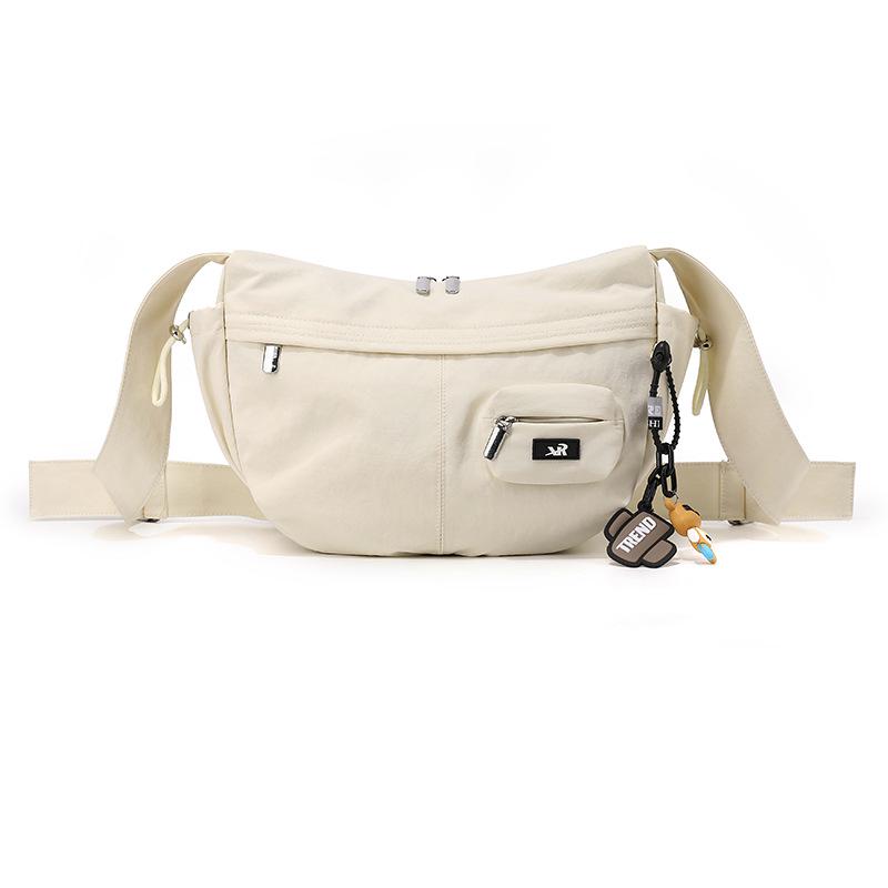 Versatile Large Capacity Nylon Crossbody Bag for Female Students – Lightweight Dumpling Shoulder Bag
