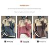Women's High-Neck Color-Block Wool Pullover Sweater, Loose Fit Half-Zip for Autumn/Winter