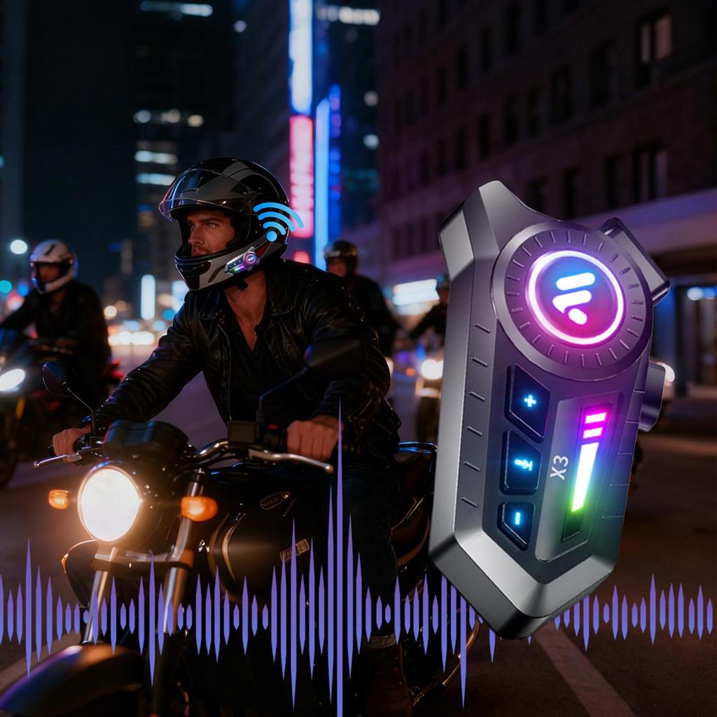 Helmet Headset Double-speaker Wireless Headset Cycling Noise Reduction Headphones For Daily Commuting Travel Motorcycle Dirtbike