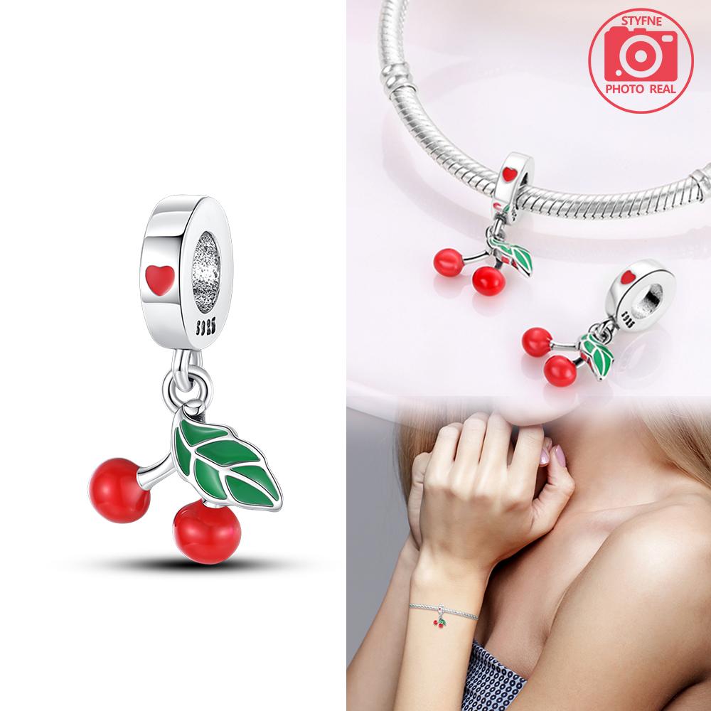 Cherry Pendant Copper Colors For Charms Copper Colors Original Bracelet For Jewelry Making