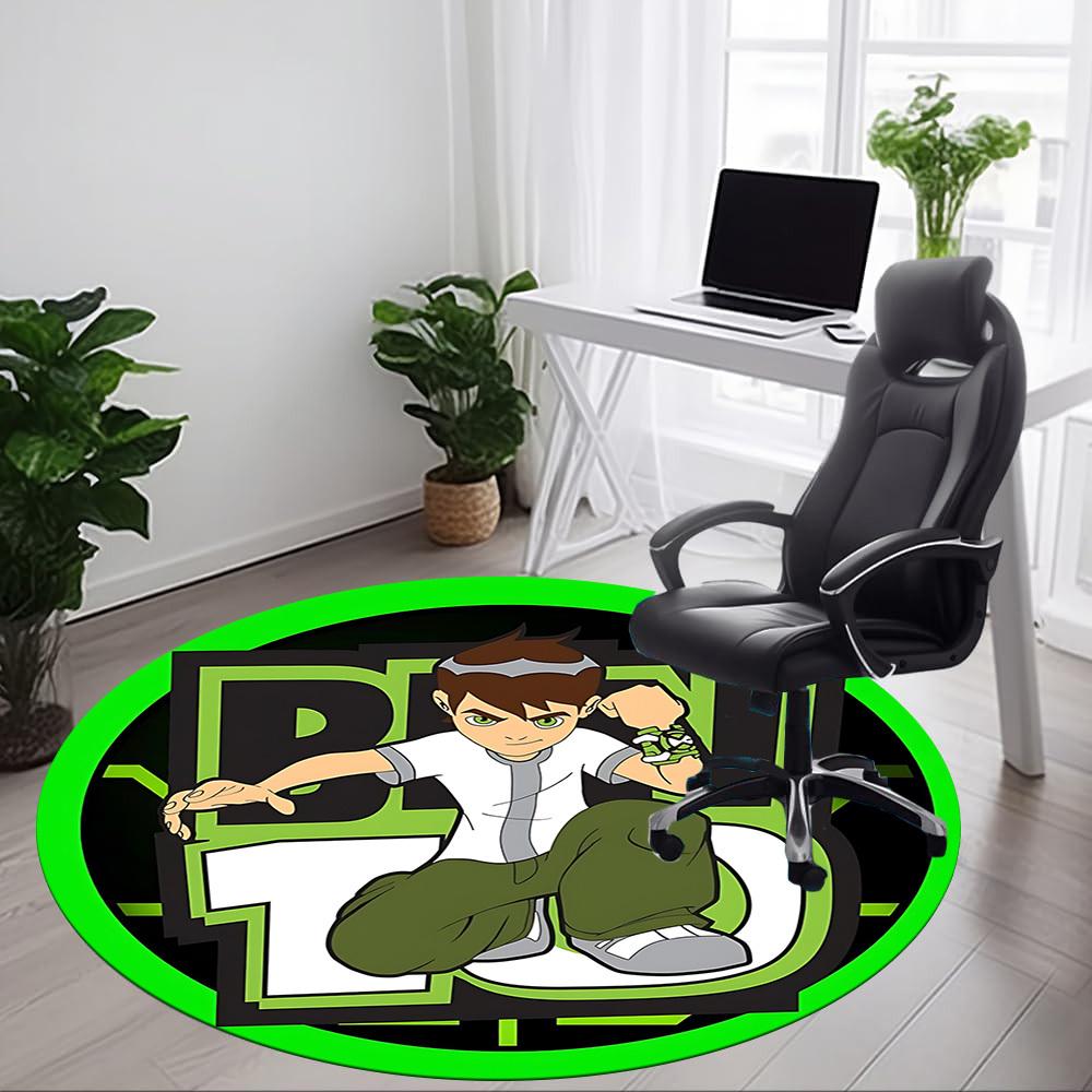 1pc Ben 10Chair Carpet for Office, Non-slip, Soft and Durable Office Rug for Interior Decoration, Perfect for Office yy250925108