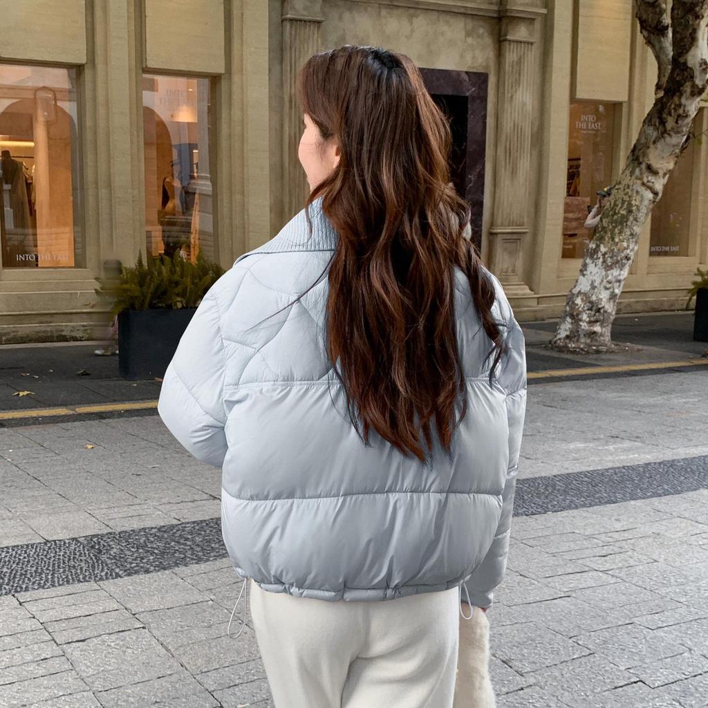 Herbst Winter Verdicken Warmer Parka Damen Lässig Süß Einfarbig Große Tasche Lockere Jacken Oberbekleidung