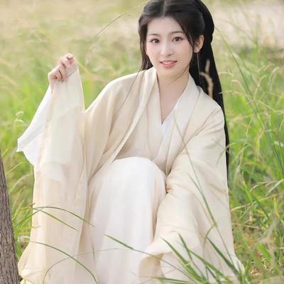  Ženy Hanfu Taneční šaty s překříženým límcem v čínském stylu pro dynastie Wei a Jin