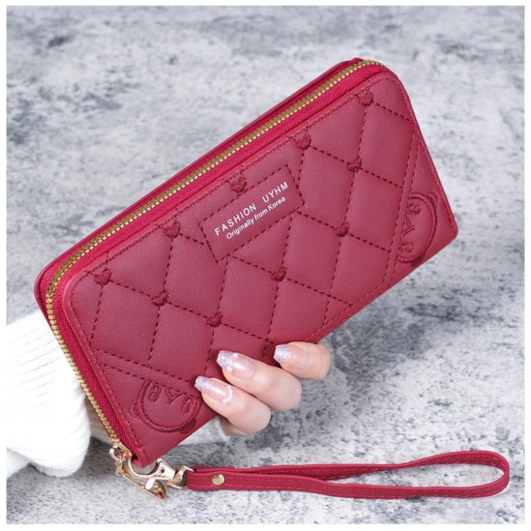 Available: 2023 Summer Edition - Fresh & Sweet Embroidered PU Leather Medium Women's Handbag Wallet