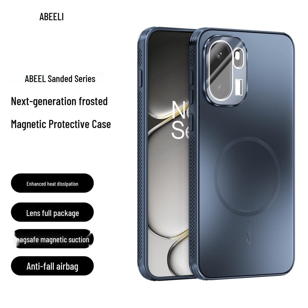 OnePlus 15 Magnetische Hitzableitende Mattierte Schutzhülle mit Linsenschutzfolie für OnePlus 13T.