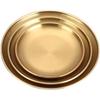 Stainless Steel Round Serving Plates
