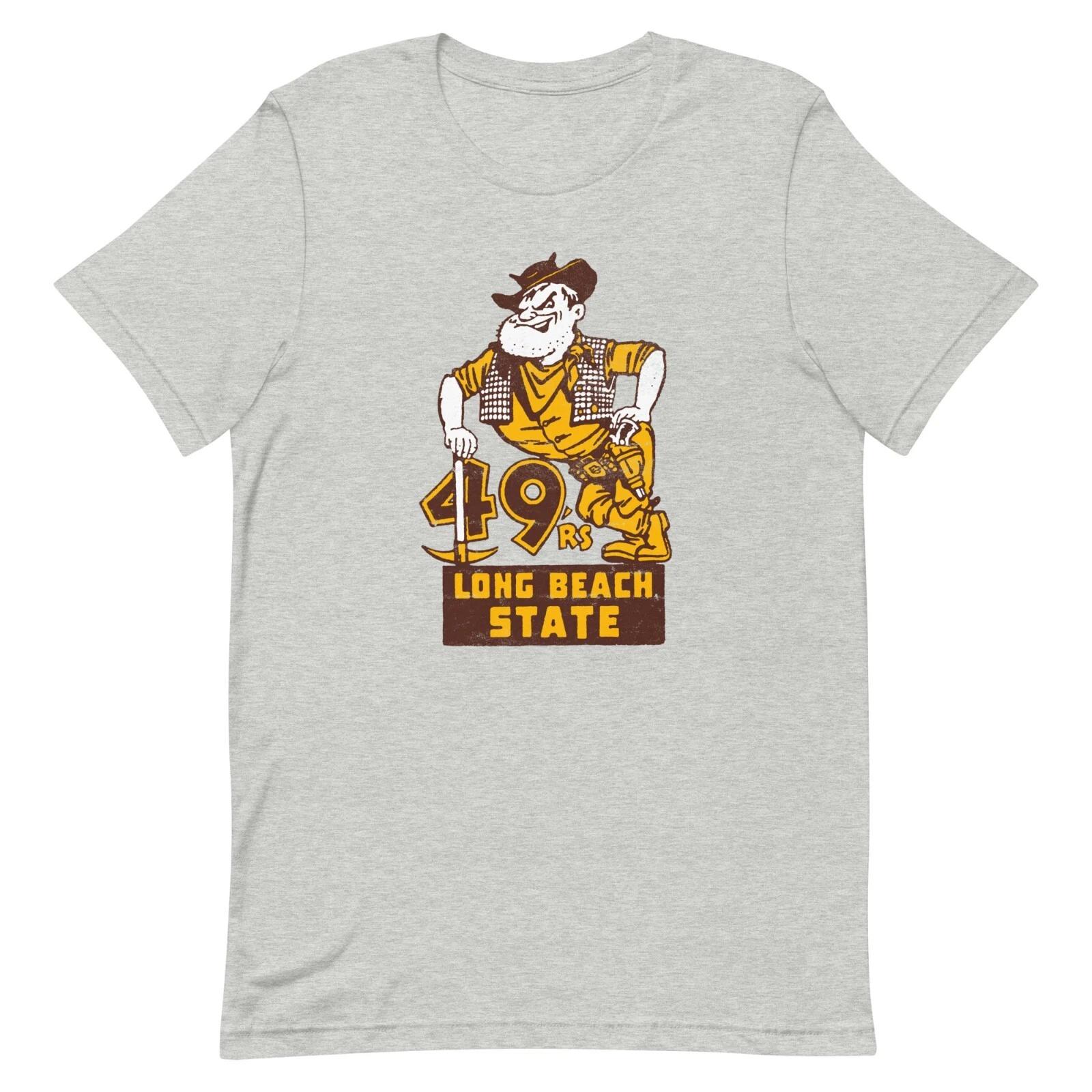 Vintage Retro Long Beach State 49ers T Shirt California College Graphic Tee M