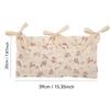 Baby Crib Organizer Cot Caddy Bed Storage Bag 2 Pockets Bedside Hanging Diaper Pure cotton Organizer for Diapers Toys Clothing