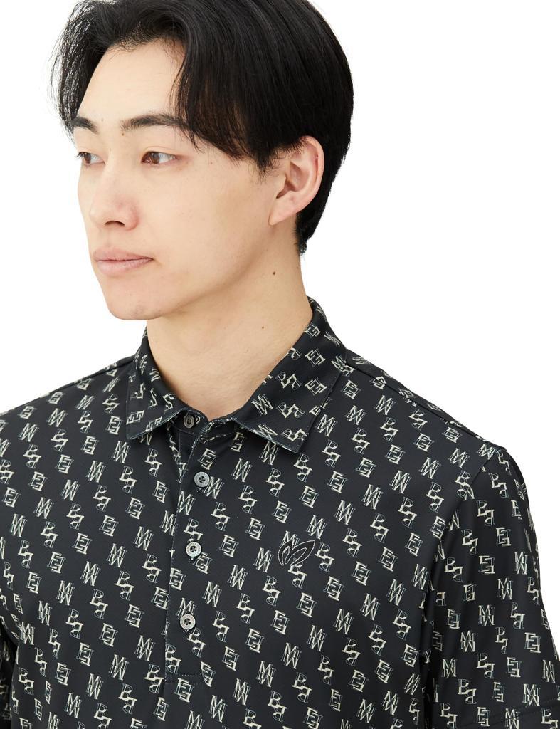 Master Bunny Kurzarm-Poloshirt Schräg für Größe 5 Herren (MBE Druck, Atmungsaktiv) Golf, [L], 758-3260805 010_Schwarz