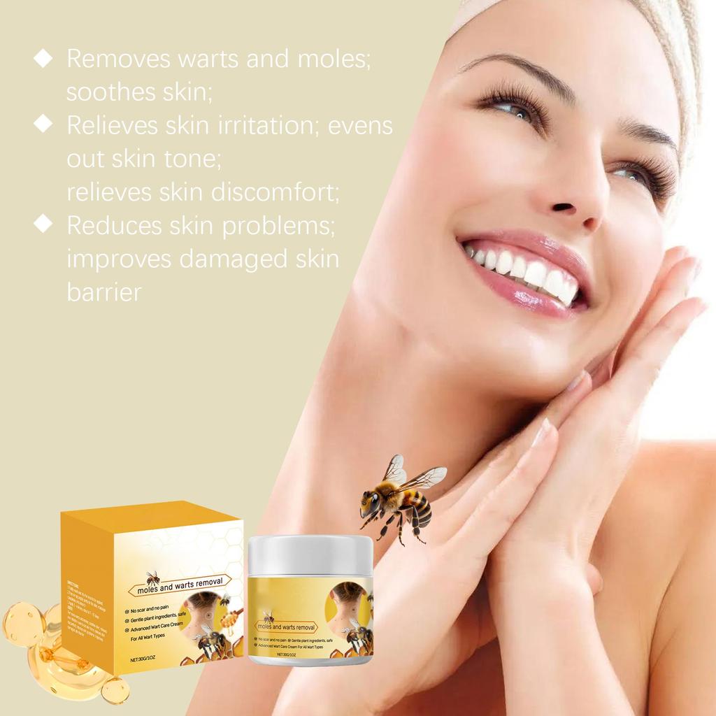 Crème pour la peau multi-effets Bee: Crème pour la peau nourrissante, hydratante, éclaircissante et réparatrice