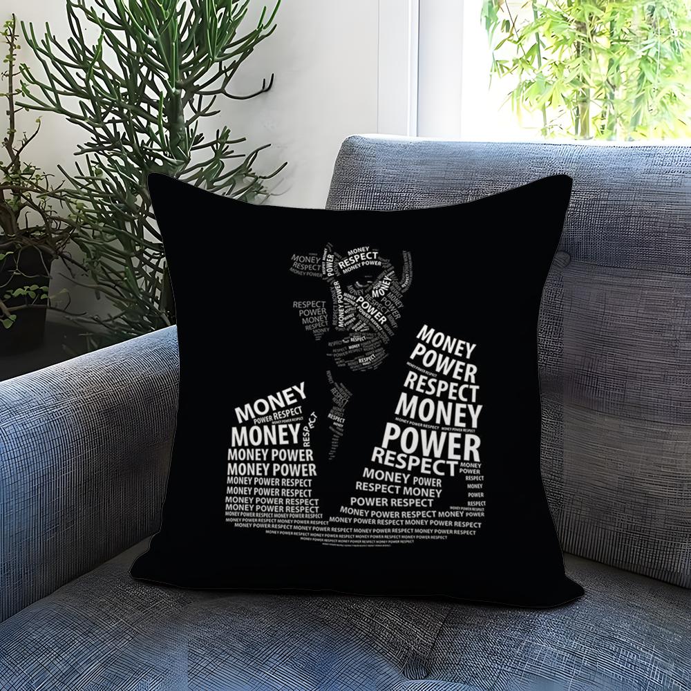 movies S-Scarface Cushion Cover Comfortable Reversible Pillow Cover Ideal for Car Sofa Bedroom & Beyond