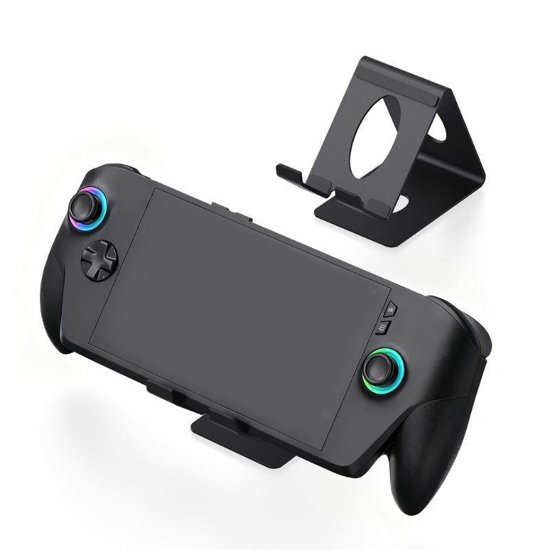 Travel Friendly Space Saving Universal Metal Stand Holder For Tablets And Handheld Devices Ergonomic Design Nonslip Base