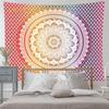 Indischer Mandala Wandteppich Blume Wandbehang Böhmischer Hippie Stoff Großer Wandteppich Decke Zuhause Studentenwohnheim Ästhetische Raumdeko