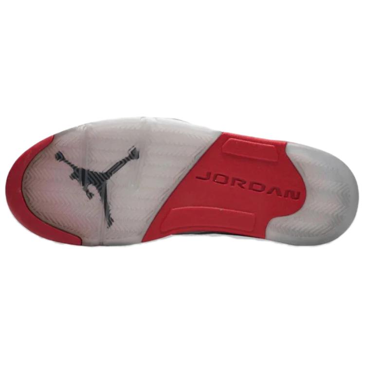 Air Jordan 5 Retro Fire Red 2025 Unisex Sneakers Hvit Svart HQ7978-101