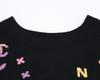 CHANEL Good condition, genuine Japanese product, P72160K10373, 22P, multi-logo icon cotton knit T-shirt tops 34 blackUsed