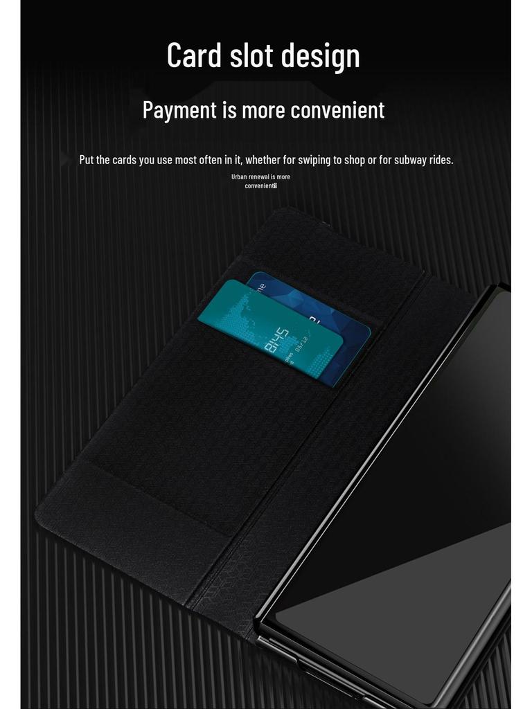 Samsung Z Fold5/Z Fold4 Business Leather Card Slot Case