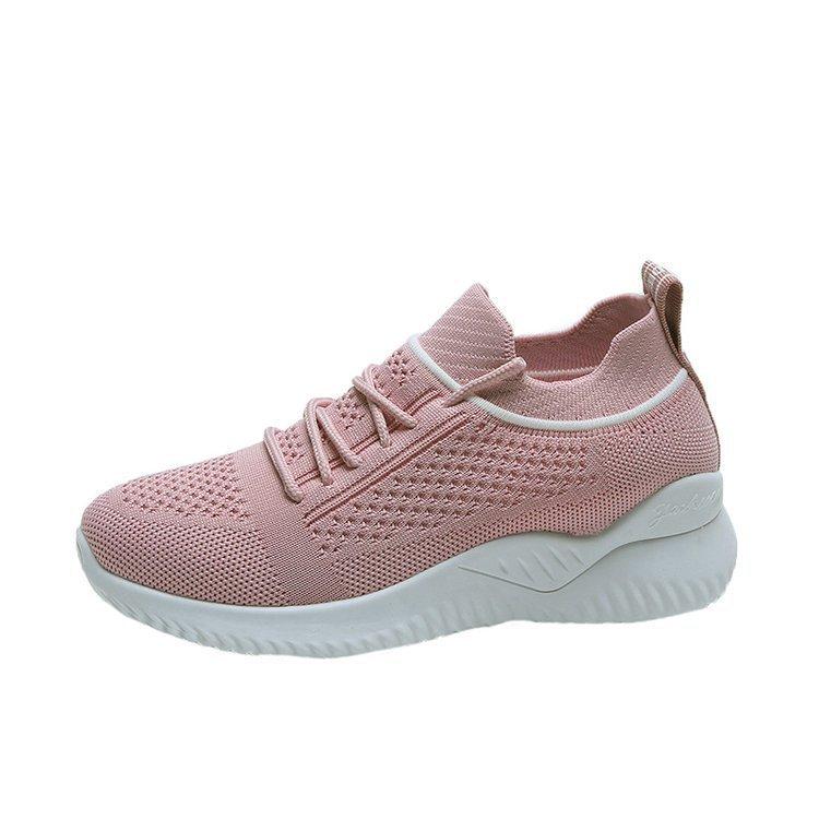 Women's Running Shoes  New Comfortable Casual Sports Shoes Breathable Fly Woven Mesh Women's Shoes