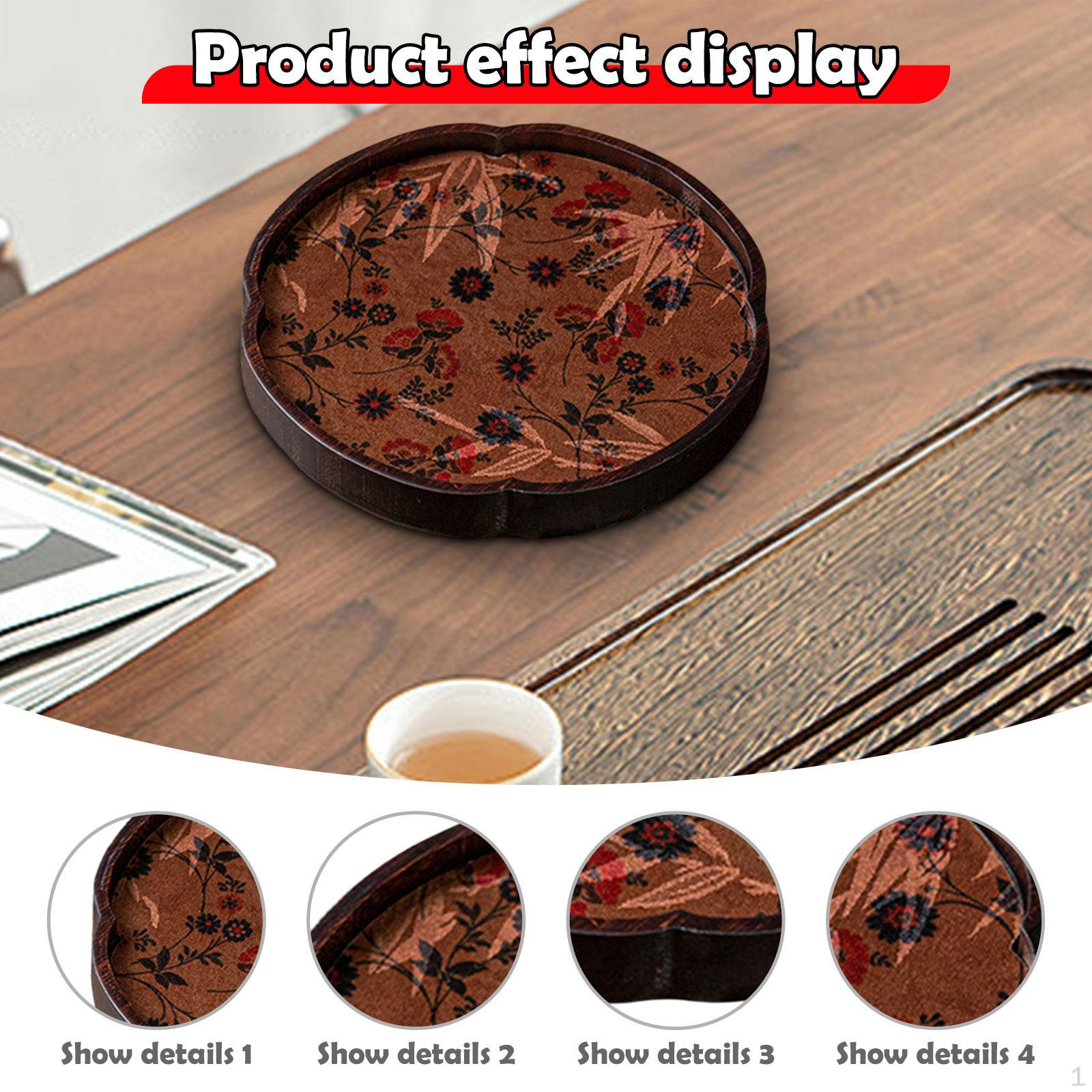 

Бамбуковый чайный поднос Органайзер для стола Китайский Кунг-фу Простой Декоративный Подарок Сервировочное блюдо для Style A