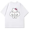 Fitness Theme Printed Childrens Tshirt Loose Casual Round Neck Parent Child Short Sleeve 2026 Summer New Style