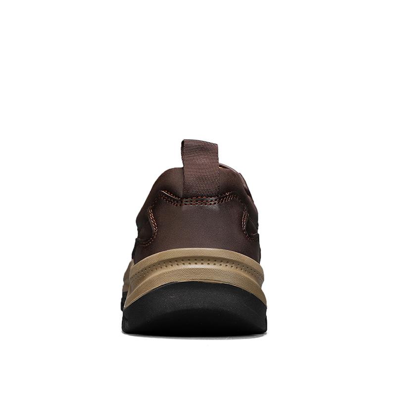 Herr Handgjorda Läderskor Casual Utomhus Slip On Loafers Flats Mockasiner Promenadskor