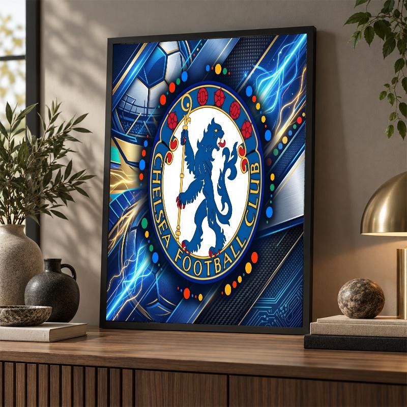 Zestaw do malowania diamentami Chelsea FC 5D Pełne wiercenie DIY Mozaika diamentowa Sztuka ścienna Dekoracja domu