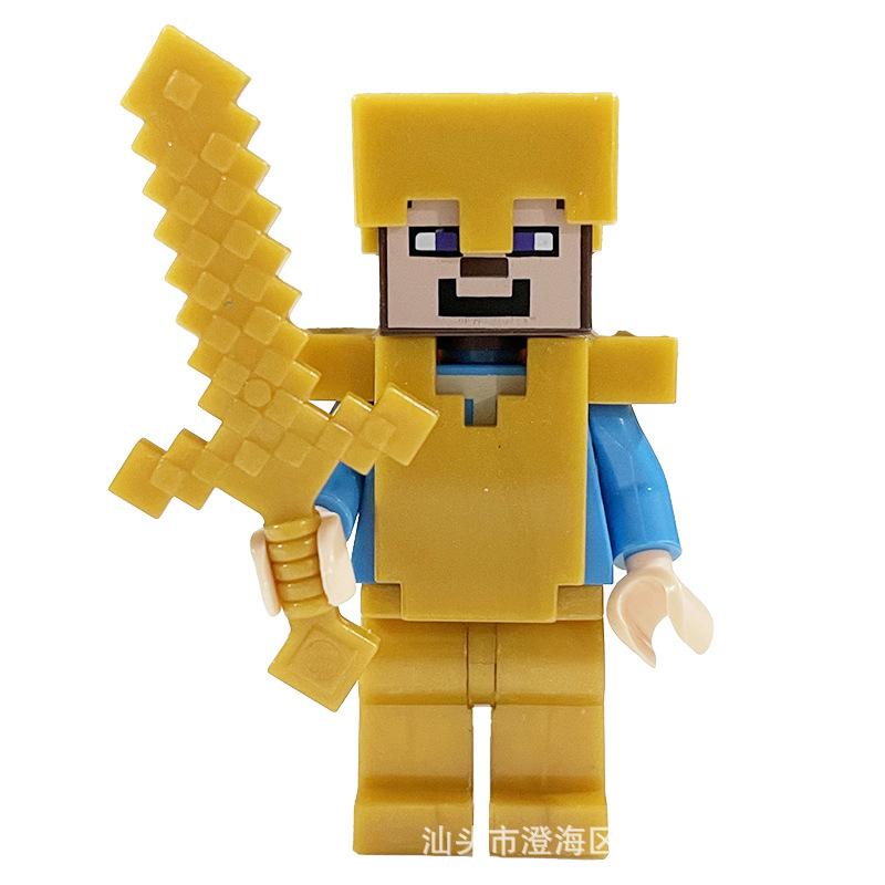 Ninja Warrior Superhero Doll With Weapon Single Building Block Assembly Toy