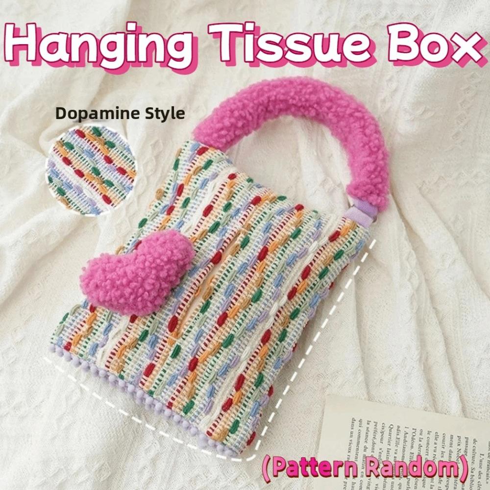 INS Paper Storage Case Universal Hanging Napkin Holder Hanging Car Tissue Box Home Decoration