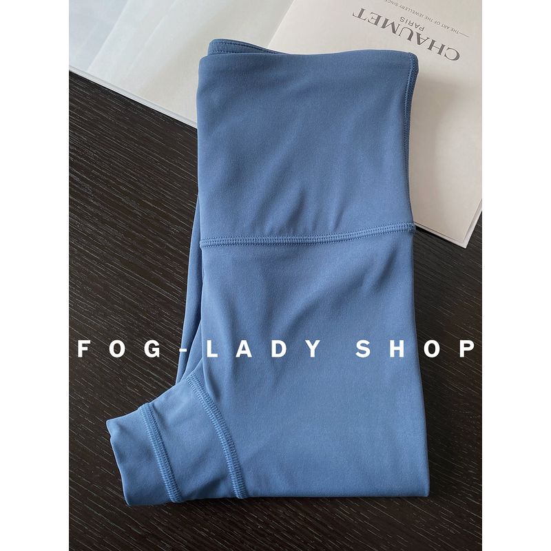 

Не скатывающиеся - Новые брюки для йоги Бесшовные облегающие брюки, не подчеркивающие область треугольника, Женские леггинсы с высокой талией, утягивающие, для ношения вне дома Ink Blue S