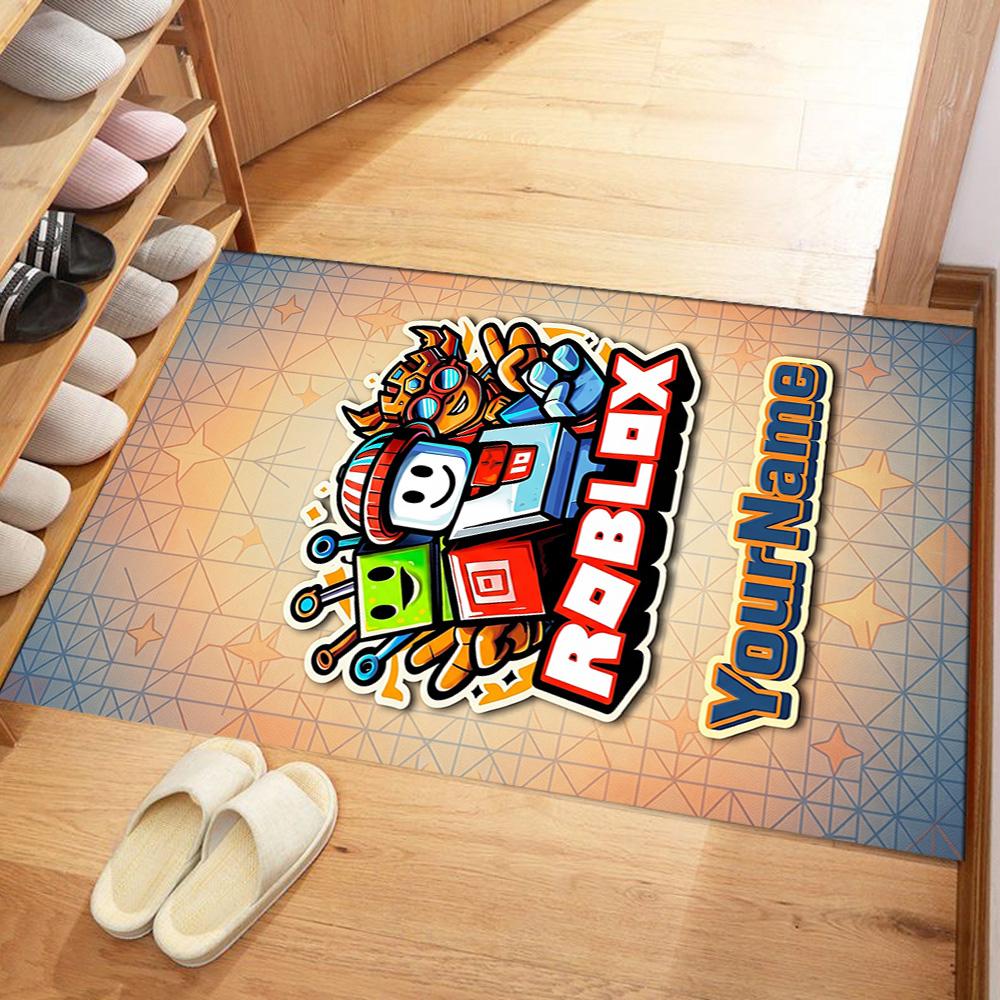 Roblox 103 Customize Your Name Floor Mat Suitable for Decorate room Kitchen Foyer Entryway Antislip Carpet Office home decor Spiritual Gift