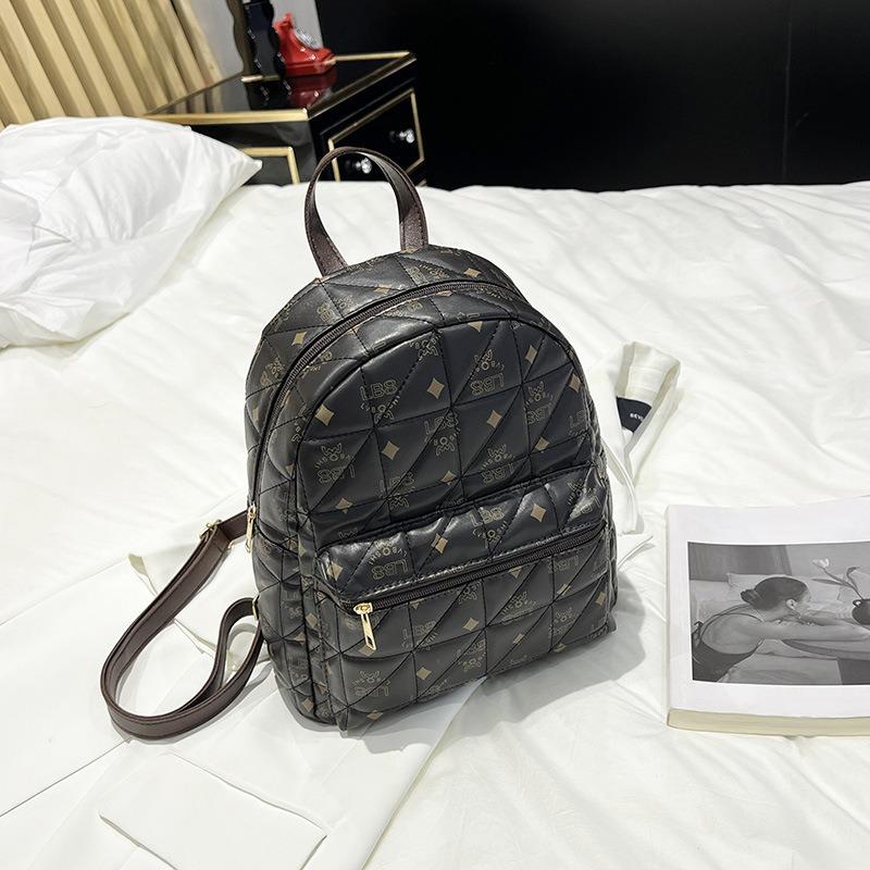 

Вышитый рюкзак, винтажный студенческий рюкзак, модный женский рюкзак большой емкости темно-коричневого