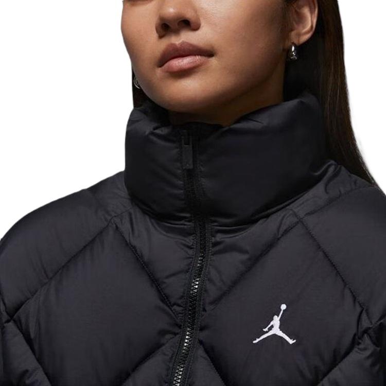 Jordan Brooklyn Therma Fit Water-Resistant Quilted Warm Solid Jacket Women Jackets HV0418-010