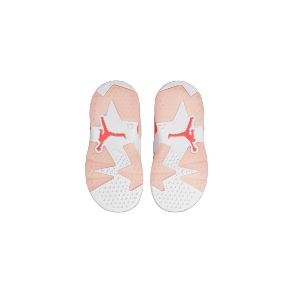 Air Jordan 6 Retro Low TD Atmosphere Baby Sneakers White Infrared-23 Black DV3529-102