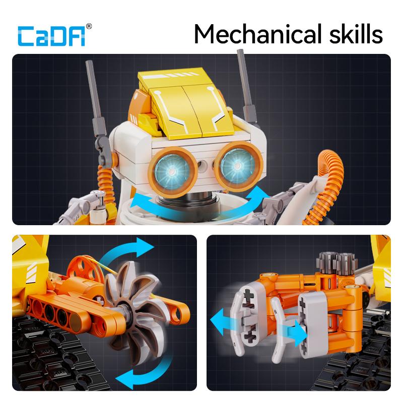 455Pcs Cada LED 3in1 W BOT Code Robot Deformation Racing Car Building Blocks Remote Control Tank Bricks Educational Toys for Kid