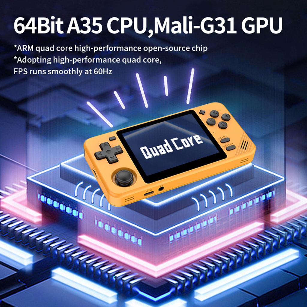 Powkiddy RGB10X Retro-Handheld-Spielekonsole Tragbarer Spielespieler mit TF-Spielkarte Open Source