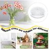 Round Ikebana Stem Holder Suction Cup Transparent Flower Arrangement Base Flower Fixing Bracket Vases Floral Fixed Base Holder Cup Holders 5