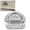 316 Stainless Steel Boat Folding Pad Eye Lashing D Ring Tie Down Cleat (4 Pcs 8mm)