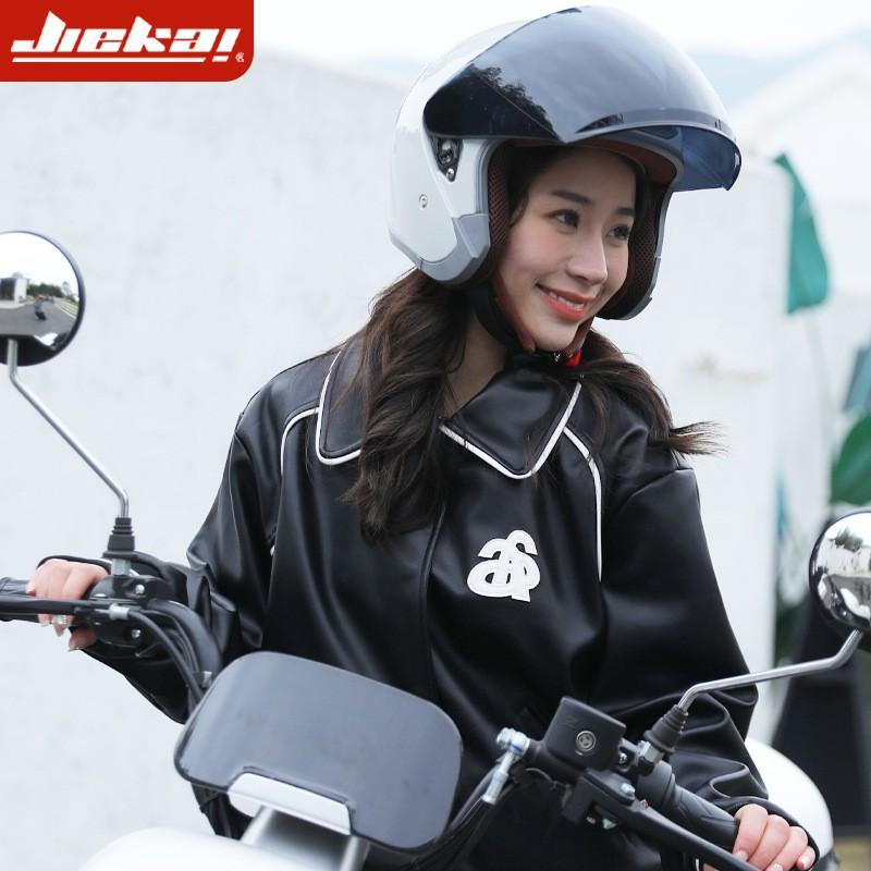 Open Face Motorcycle Helmet Adults ABS Safety With Single Visor Scooter Electric Bike Riding