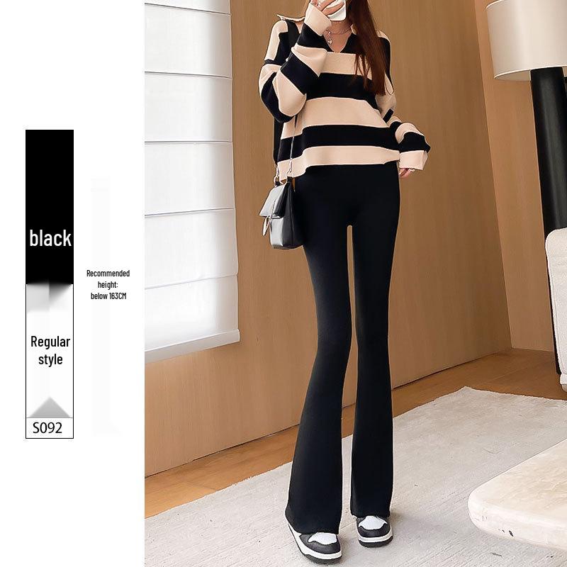 

Chic High-Waisted Micro-Flare Yoga Pants - Slimming & Hip-Lifting Base Layer for Women (Spring/Autumn 2026) L (116-130 lbs)