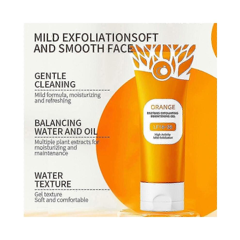 Orange Enzymes Exfoliating Brightening Gel Moisturizing Smoothing Tighten Pores Whitening Brightening Exfoliating Peeling Gel 100g