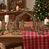 Mini Nativity Scene Decorations Stable Wooden Nativity Scene Set Nativity Scene  Table Centerpiece