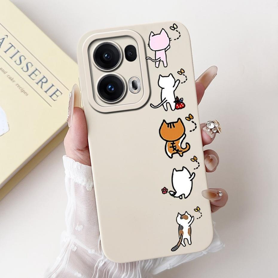 Cute Cartoon Phone Case For OPPO Reno13 Pro / Reno13 / Reno13 F 4G 5G Soft Silicone Protective Cover For Oppo Reno 13 13F 13Pro