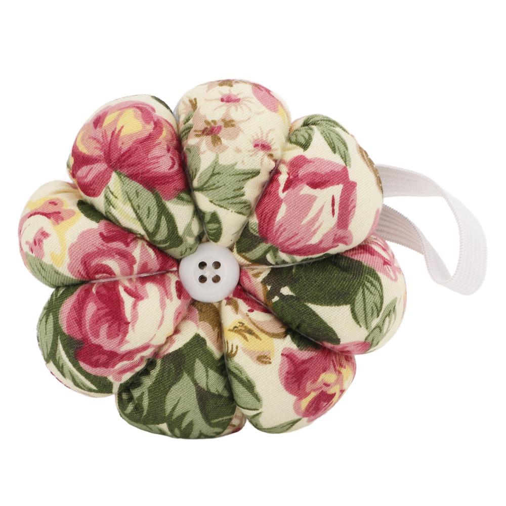 Elastic Wrist Strap Wrist Pin Cushion Pumpkin Design Pins Holder Wearable Pincushion  For Quilting