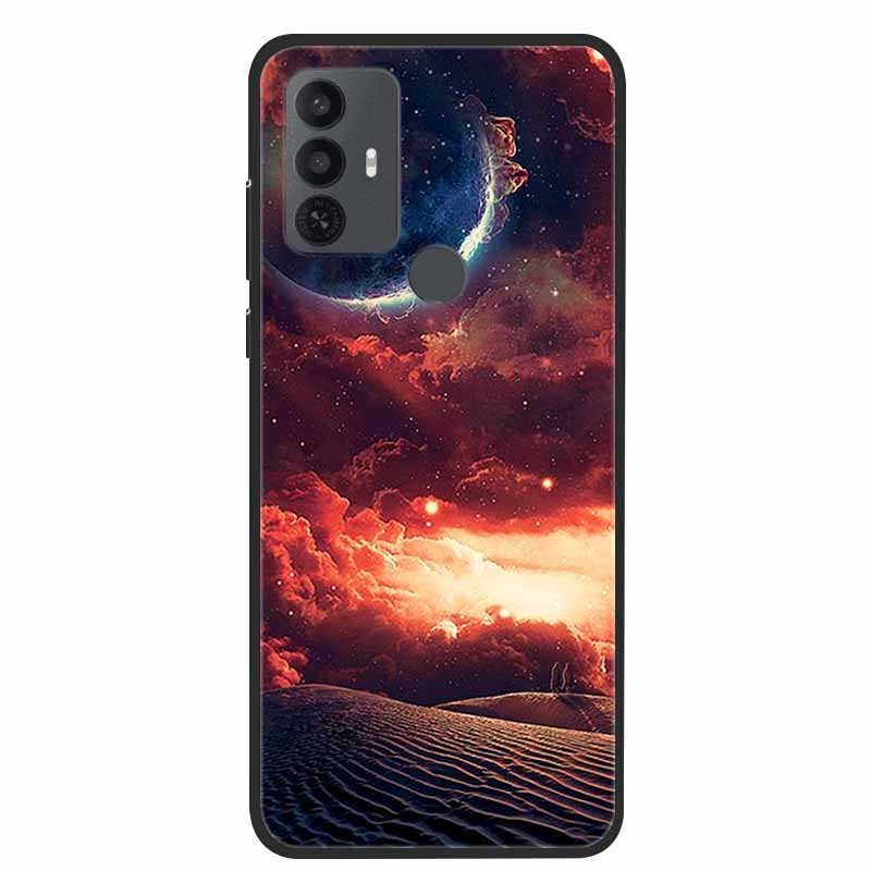 For TCL 30 SE Case Luxury Soft Silicone Protective Animals Phone Cover for TCL 305 306 Case 30SE TPU Funda for TCL30SE Cartoon