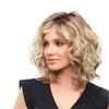 European and American Women's Short Curly Wig, Golden Gradient High-Temperature Fiber Hairpiece