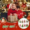 Holiday Gift Tags 16 Pcs Christmas Lollipop Ornaments, Red Green Striped Peppermint Swirl Candy Cane Reusable Ornaments Hanging Decoration,