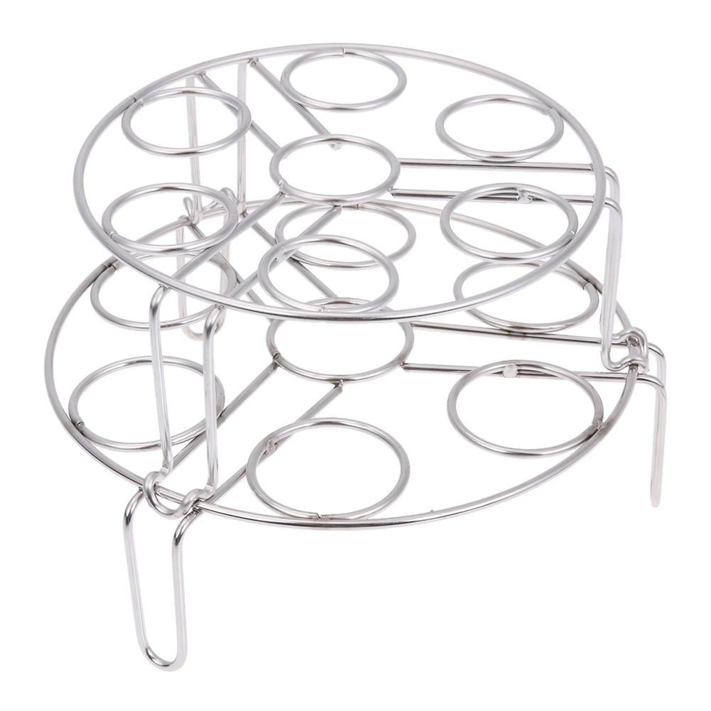 2pcs Kitchen Stainless Steel Tripod Egg Steamer Rack Egg Steaming Rack China Mainland