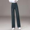 Women's Elastic Straight Leg Jeans - Petite, Plus Size, Loose Fit for Spring & Autumn