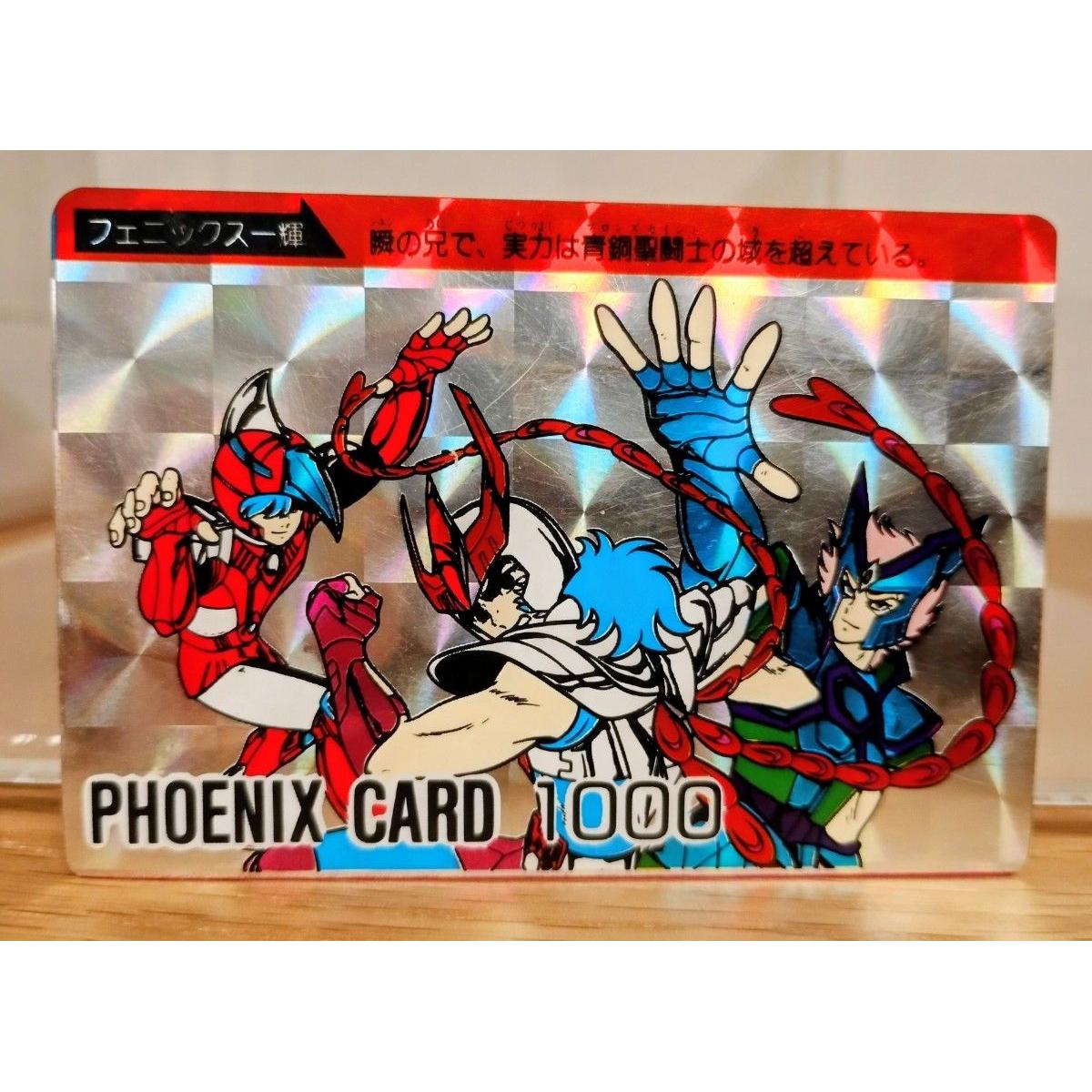 Used Amada Saint Seiya PP Card Phoenix Ikki Big Square Prism Kira Card